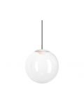opal Mawa im LED 30cm Pendelleuchten online kaufen Wunschlicht Designleuchten-Shop Glaskugelleuchte weiß