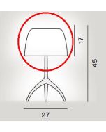 Foscarini Lumiere 05 Tavolo Grande - Ersatzglas G9 bis 2021 / Foscarini Lumiere 05 Tavolo Grande - Replacement Glass G9 up to 2021