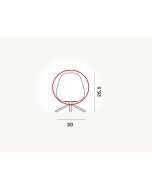 Foscarini Rituals 3 Tischleuchte Ersatz Glas / Foscarini Rituals 3 table lamp replacement glass