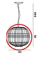 Foscarini Tartan Ersatzglas / Foscarini Tartan Replacement Glass