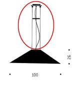 Ingo Maurer Maru Ersatz-Aufhängung / Ingo Maurer Maru Replacement Suspension