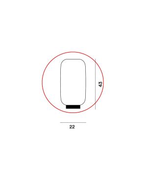 Foscarini Chouchin Reverse 2 Wand-Deckenleuchte Ersatzglas / Foscarini Chouchin Reverse 2 Wall+Ceiling Lamp Replacement Glass