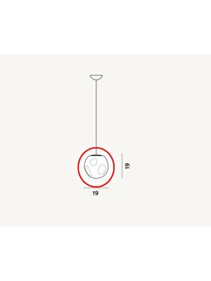 Foscarini Hoba Midi Sospensione Ersatzglas / Foscarini Hoba Midi Sospensione Replacement Glass