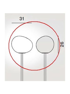 Foscarini Gregg Media Tisch und Gregg Media Alta Ersatzglas / Foscarini Gregg Media Table and Gregg Media Alta replacement Glass